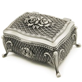 Music Box 18 Valve Embossed Alloy Metal Music Box with Gold Plated Movement (Patan 2, Song: You are my sunshine)