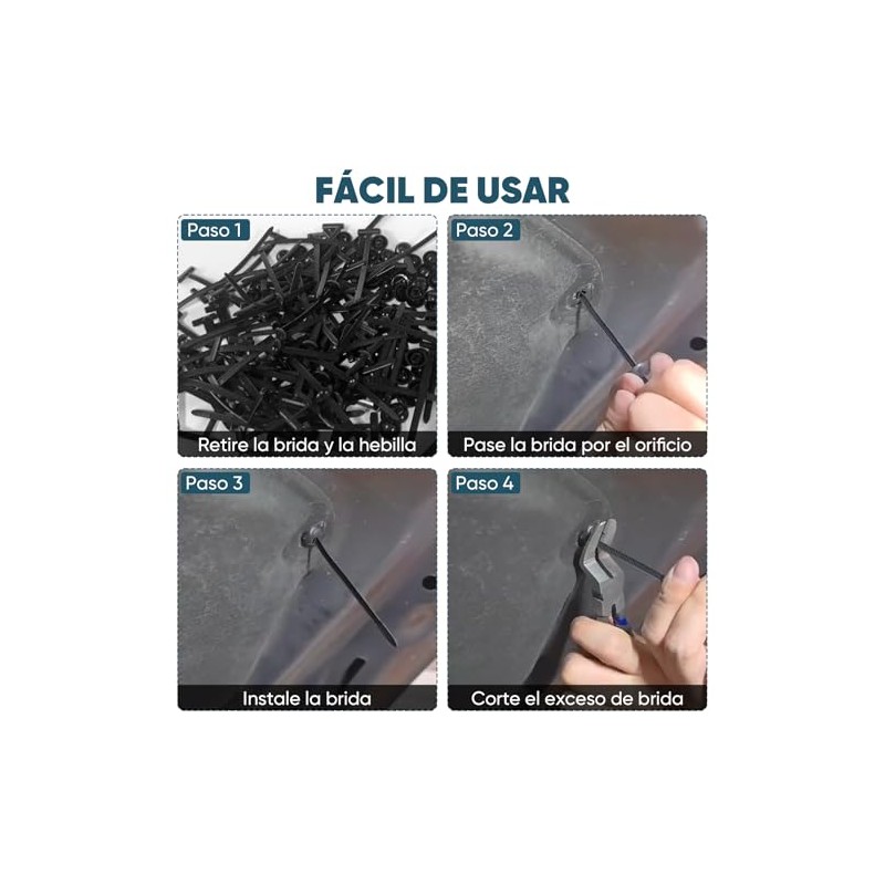 100PCS Cinchos de Plastico