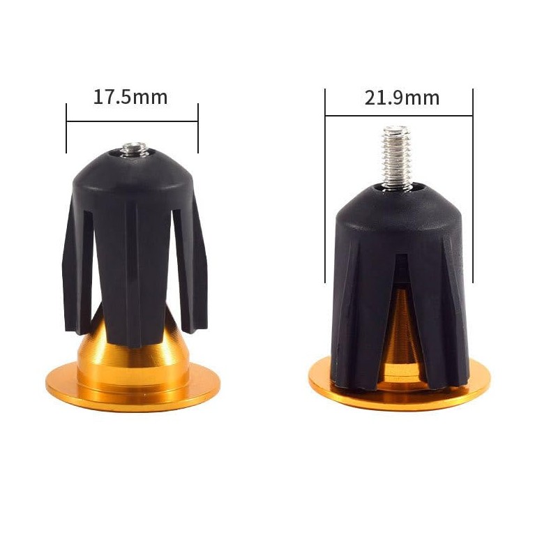 1 Pair Aluminum Bicycle Handlebar End Caps - Bar End