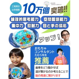 Educational Toy, Labyrinth Ball, For Boys And Girls, 6 Years Old, 3D 3D Maze, Brain Training, Puzzle, Present, Maze, Game, Birthday, Gift (Genuine Japanese Product) (Blue)