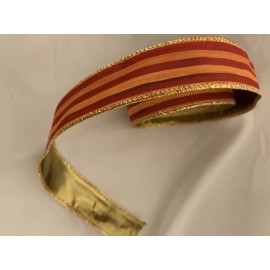 MacKenzie-Childs MacKenzie Childs Heirloom Stripe 1 inch Wide Ribbon by the yard NEW