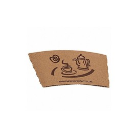 EHCS-1020 Empress Hot Cup Sleeve for 10-20 oz Cups Coffee Print 10/100, 1000 per case
