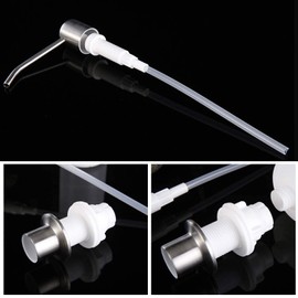 TOPINCN 300Ml Soap Dispenser Stainless Steel Sink Dispenser Lotion Dispenser Connected To The Plastic Bottle Modern Kitchen Faucet Sink Lotion Pump for General Sink Hole 25Mm~36Mm