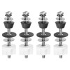 QUARKZMAN Set of 4 Toilet Seat Hinge Bolt Kit Toilet