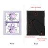 Laura Ashley 5x7 Lavender Enamel Picture Frame, Silver Metal Edge
