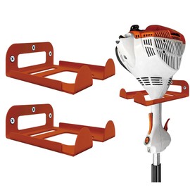 ALLICAVER Weedeater Rack, Wall Mounted Weed Eater Hanger, Trimmer Rack, Garage Tool Hanger, Garden Tool Organizer, Shed Storage, Weed Whacker Holder, Tool Rack for Garage Wall, 2 Pack