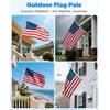 DUPKEV 6FT Carbon Fiber Flag Pole for Outside House –