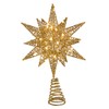 Kurt Adler 11-Inch Pre-Lit Twinkling LED 60-Light Gold Starburst Tree