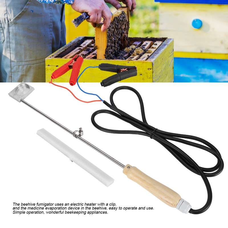 Bee Mite Heat Fumigator Volatilizer Beekeeping Tool Electrode Crocodilian Clip
