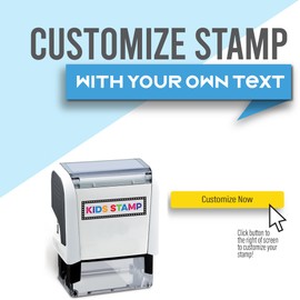 Infusion Kids Stamp Self-Inking Name Stamp - Choose from 17 Vibrant Ink Colors