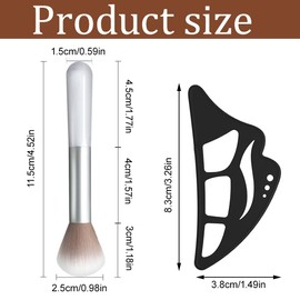 2 Stück Lidschatten Schablone, Eyeliner Schablone Lidschattenvorlage Silikon Eyeliner Schablonen, Wiederverwendbares Lidschatten Hilfstool, Augen-Make-up-Hilfe mit 2 Stück Make-up-Pinsel