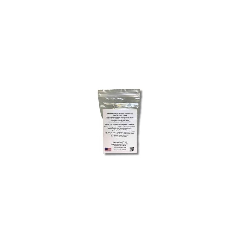 SAVE MY FACE! Pillow The Original Anti-Wrinkle PILLOWETTE Additional Le
