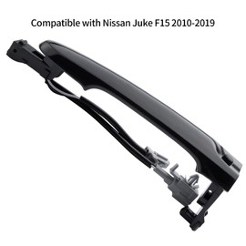 Xiciki Front Right Driver Side Exterior Door Handle, Compatible with Nissan Juke F15 2010-2019, 80644-1FA5A, 80644-3WC2A (Black)