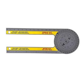 Hsthe Sea Plastic Protractor 360 Degree Horizontal Angle Gauge High-Precision Angle Ruler Angle Gauge Multi-Function Measuring Tool