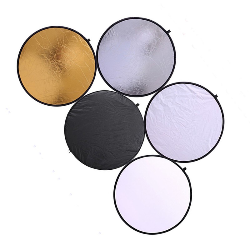 Light Reflector 80CM 5 in 1 Multi Disc Collapsible Circular