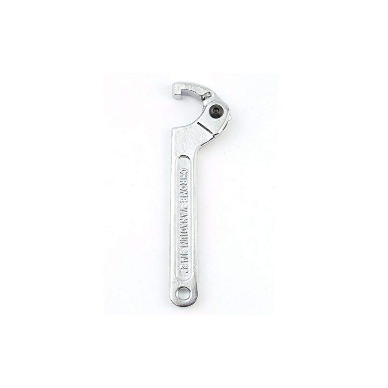 TOOLSTAR Hook Wrench C Wrench 32-76mm Adjustable Hook Wrench Chrome