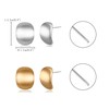 EVER FAITH Chunky Earrings Hypoallergenic Drop Matte Stud Earrings Statement