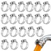 Set of 20 Hose Clamps 16-25 mm, 304 Stainless Steel