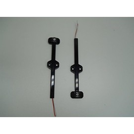 1 Pair Tecniq Red/Amber Trailer Fender Marker Light Black case LED