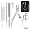 7 Pcs Professional Toe Nail Clipper Set for Ingrown Thick