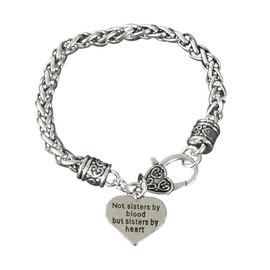 Infinity Collection Best Friends Bracelet- Not Sisters By Blood But Sisters By Heart Bracelet- Friend Jewelry - Gift for Friends