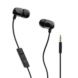 Auriculares Skullcandy Jib con cable y conector AUX de 3.5 mm, con ajuste de aislamiento de ruido, micrófono en línea y control de llamadas y pistas, 