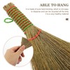 Baluue 2pcs Kitchen Cleaning Broom Straw Broom Cleaning Brooms Hand-Made