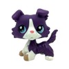 CFCLLBR #1676 Mini Pet Toys Purple Collie Dog Animal Figure