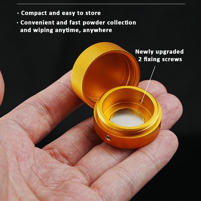 PESSILIN Pool Chalk Holder Round Shaped Practical Tool Billiards Accessories