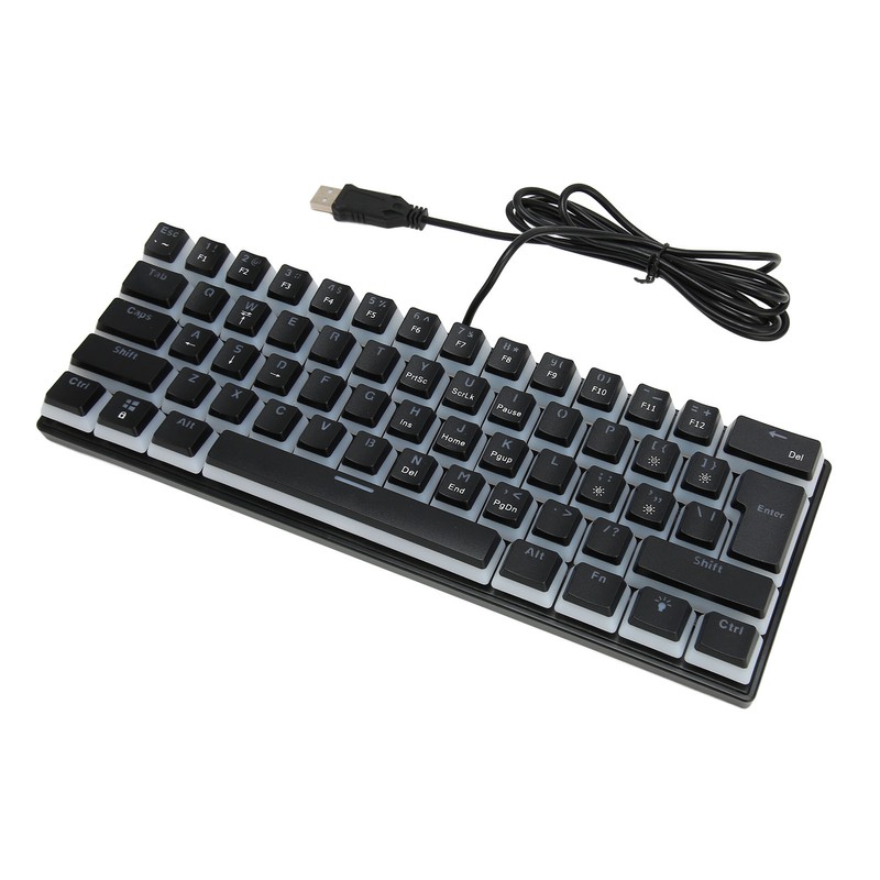 Mechanical Keyboard 61 Key RGB Lighting Blue Switch Ergonomic 60%