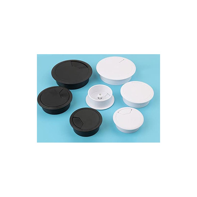 ZESLIV ABS Cable Grommet for Desk Cable Pass for Table
