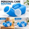 Male External Urine Collector Bottle with Lid for Personal Bathroom