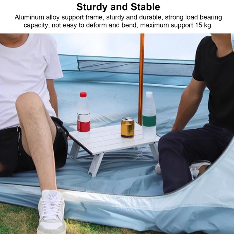 Outdoor Ultralight Portable Mini Folding Aluminum Table Compact Camping Folding