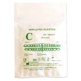 Ultra Non Latex Orthodontic Elastics 1/4 6.5oz X-Heavy C -100 Elastics 6.5 oz
