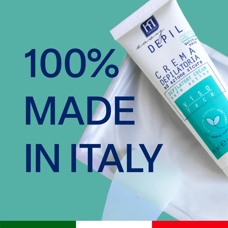 Easy Depil CREMA DEPILATORIA VISO per Baffetti, Guance, Mento, Sopracciglia.