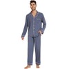 WiWi Men's Viscose from Bamboo Pajama Set Long Sleeve Sleepwear