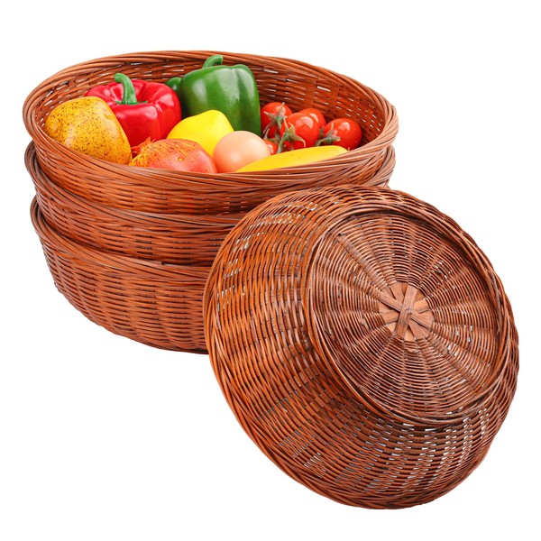 Geytetqi 4 Pack 10.7 Inch Premium Hand Weave Bamboo Paper