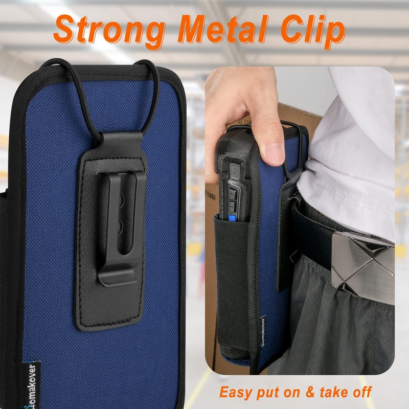 Large Scanner Holster, Rugged Vertical Carrying Case Pouch for Zebra