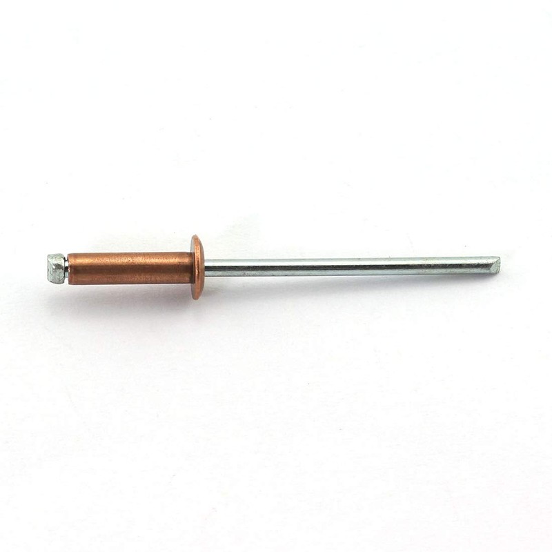 HJ Garden 25pcs 1/8 x 1/2 Inch (3.2x12mm) Red Copper