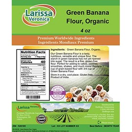 Green Banana Flour, Organic (4 oz, ZIN: 526185) - 3 Pack