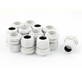 Aexit M25 (transmission) x 1.5 Waterproof Adjustable Cables Gland Connector (18ry514qf374) White 12pcs