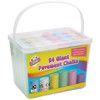 ART BOX 24 Giant Pavement Chalks in Tub Red