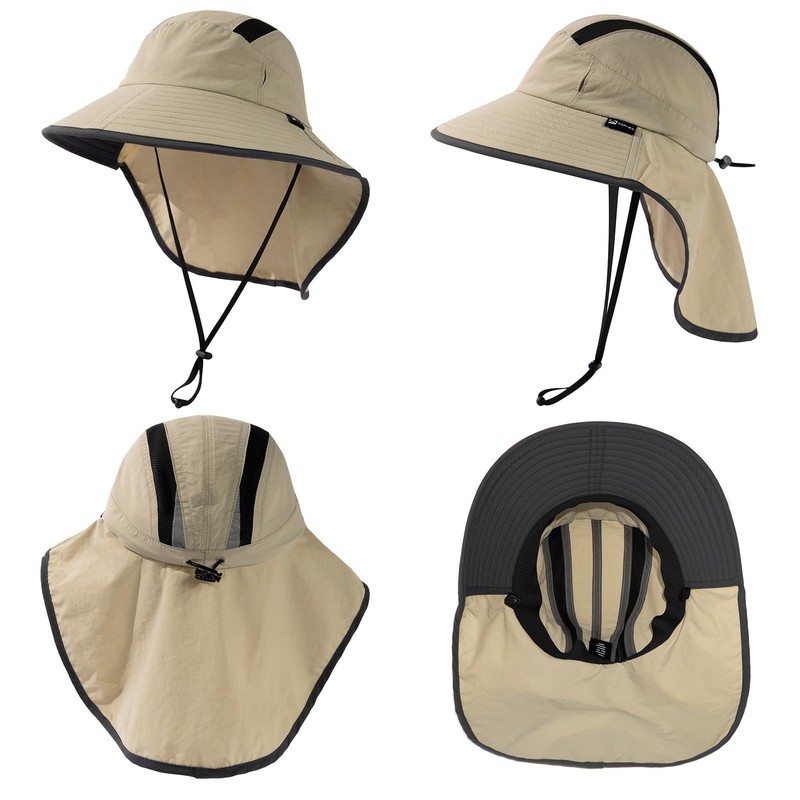 TOP-EX Safari Hat, Men's, Adventure Hat, Foldable, Boonie Hat, Fishing