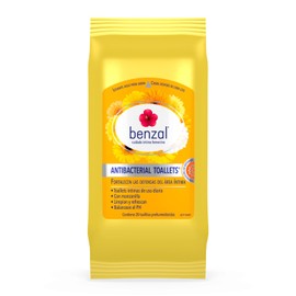 Benzal Toallets, Toallitas Humedas Íntimas, Manzanilla, Antibacterial, Paquete De 20 toallitas