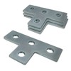 A.A 4 Pack Heavy Duty Electro-Galvanized Steel T Shaped Flat