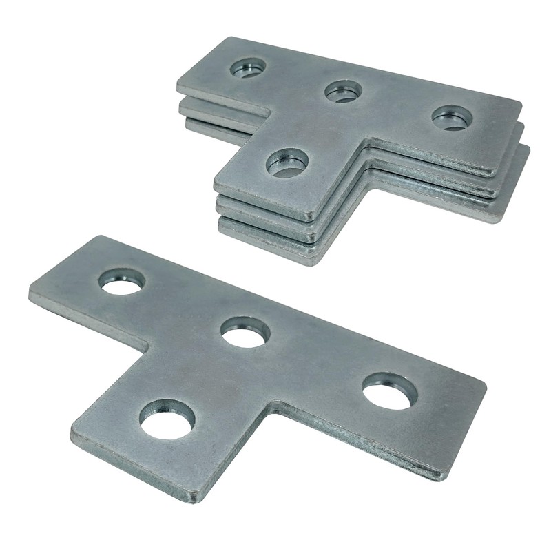 A.A 4 Pack Heavy Duty Electro-Galvanized Steel T Shaped Flat