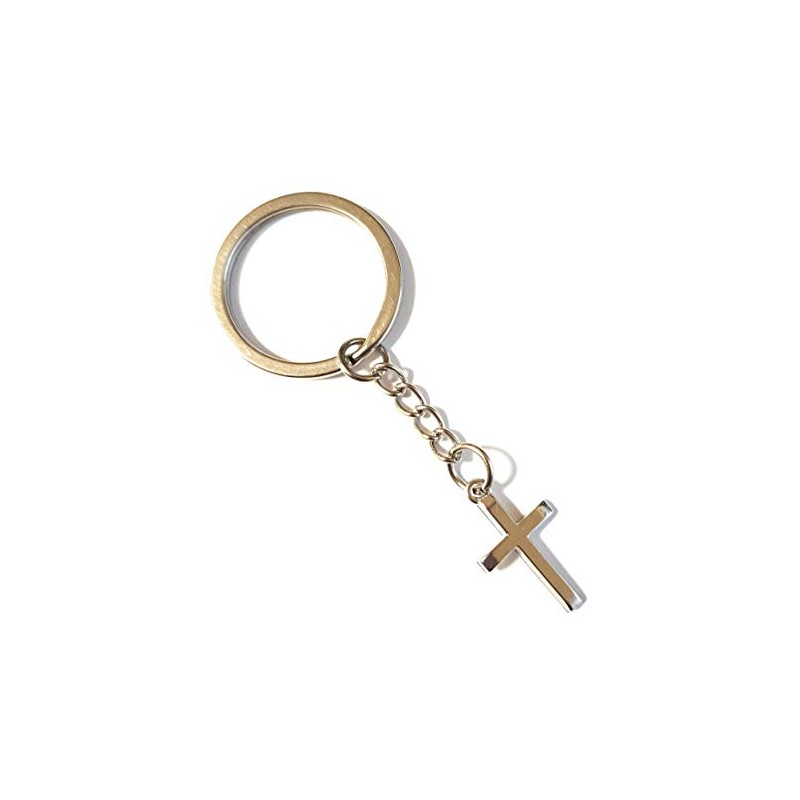 Dreambase Key Ring Cross, antique silver
