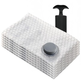 Vacuum Compression Space Saving Storage Bags with Hand Pump for Clothes Packing, 15.74“X23.62”, Pack of 6