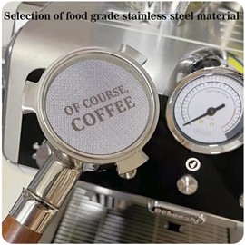 Espresso Puck Screen, 53.5mm Puck Screen, 1.7mm Thickness 150μm Espresso Filter Screen, Lower Shower Screen, Coffee Filter Screen Mesh For Espresso Portafilter Filter Basket 54mm, 316 Stainless Steel
