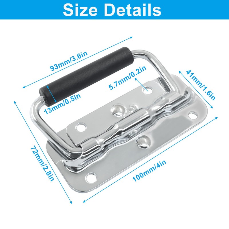 Aracombie Spring Loaded Handle, 100mm / 4 Inch Heavy Duty